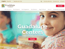 Tablet Screenshot of guadalupecenters.org